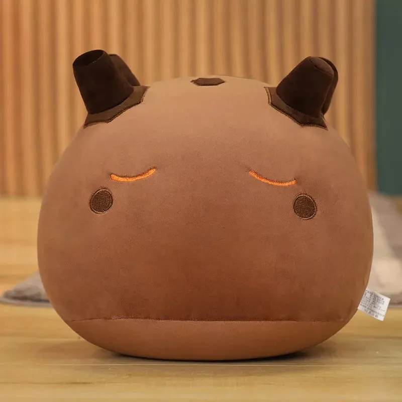 Baru 10Cm Proyek Anime Lucu Genshin Impact Slime Mainan Bantal Mewah Kawaii Kartun Anime Mainan Bantal Hadiah Ulang Tahun Natal untuk Anak-anak