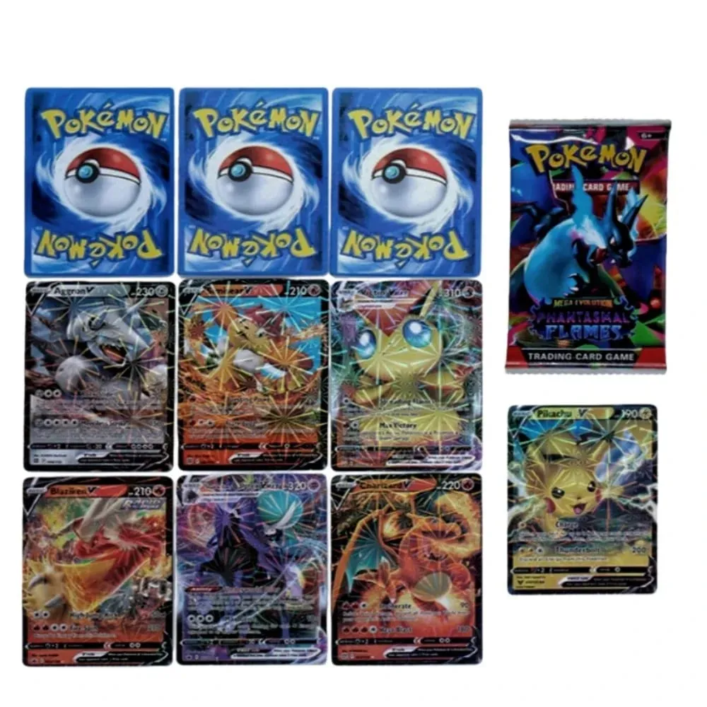 fun 40-360Pcs/Set Pokemon Card MEGA EVOLUTION Phantasmal Flames English Booster Battle Card Anime Fans Kids Birthday Gift Toy