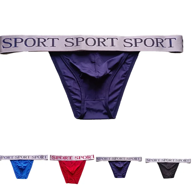 Sissy Men Ice Silk Soft Bugle Pouch Briefs Sexy Underwear Pouch Comfy Thin Breathable Low Rise Mini Briefs Lingerie — image 7