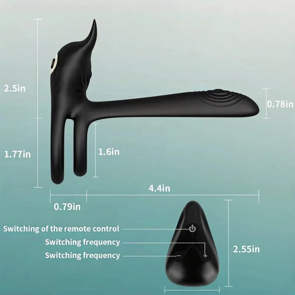 Wireless Remote Cock Penis Ring Vibrator Couple Vibrating Semen Lock Ring Stimulator Sex Toy For Men Delay Ejaculation Penisring — image 3