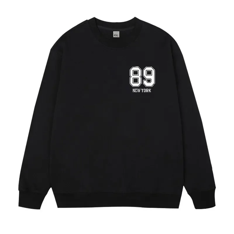 プラスサイズメンズプルオーバーフルコ​​ットンスウェット 5XL 6XL 7XL 秋冬長袖プリントトップス男性服 110kg-180kg