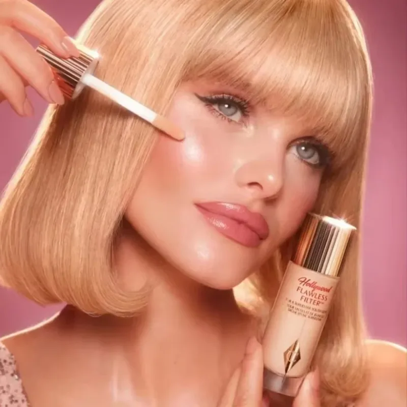 Charlotte Tilbury Hollywood Flawless Liquid Highlighter Moisturises Skin Palette Satin-matte Shimmer Metallic Finishes Makeup — image 5
