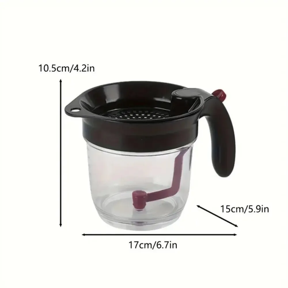 1pc Fat Separator Bottom for Mess-Free Straining Built-in Oil Strainer for Efficient Grease Separation Essential Kitchen Utensil