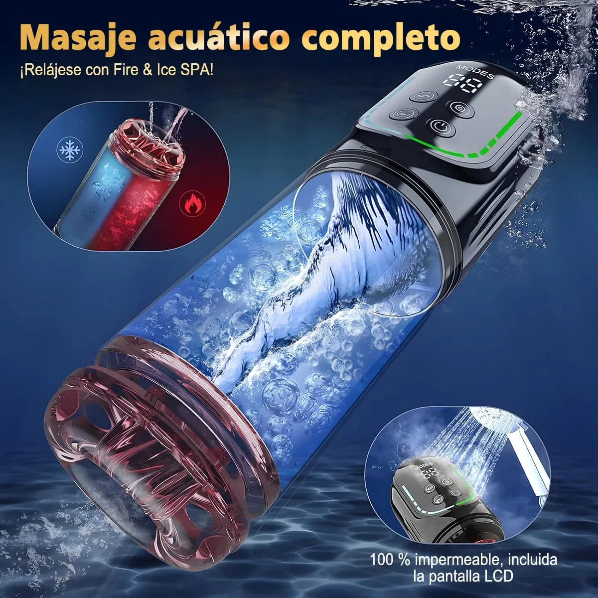 Newly Upgraded Automatic Male Masturbator with Thrusting Rotating Vibrating Sucking Licking Modes Pocket Pussy Sex Toys for Men
