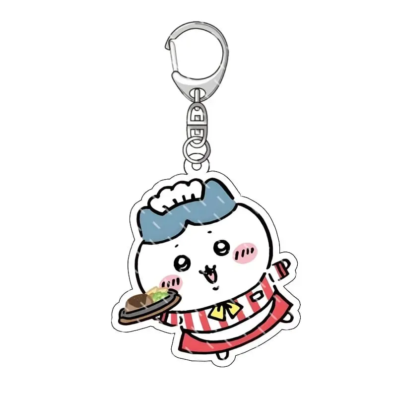 jiyi Pendant Anime Comic Acrylic Peripheral Keychain Hachiware Usagi Cute Pendant Bag Hanging Decoration Decoration — image 4