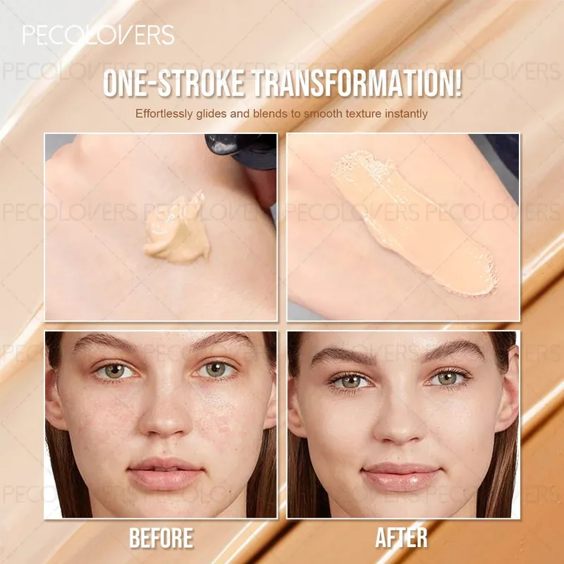 12PCS Face Set Liquid Foundation+concealer+multiple Makeup Tools Uniform Makeup Waterproof and Durable Facial Cosmetics