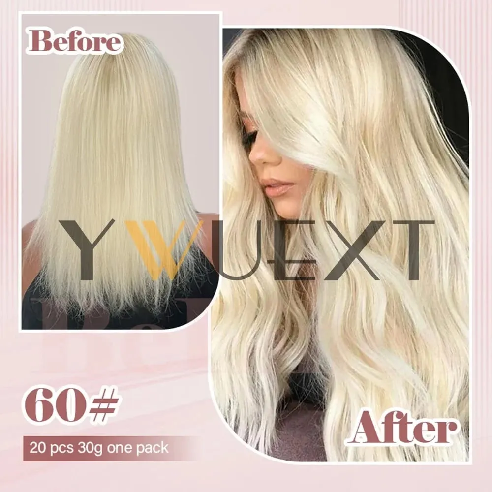 Tape in Human Hair Extensions 12-20 Inches Seamless PU Skin Weft Tape Hair Natural Straight 20pcs/pack 30G Tape Glue — image 7