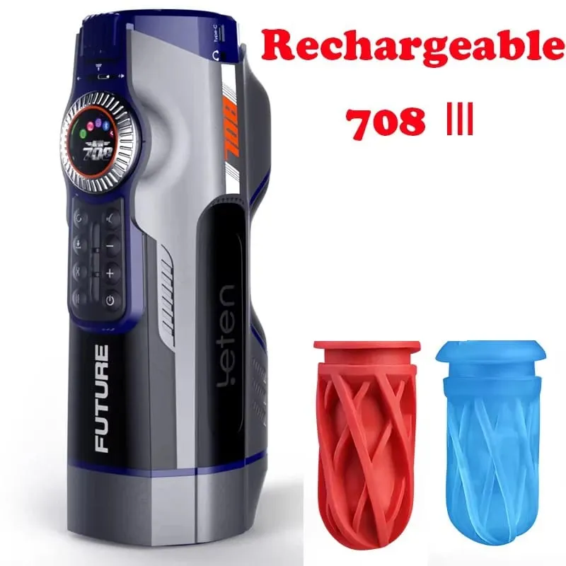 Leten 708 pro Automatic Piston Heating Male Masturbator Sex Machine Masturbators Men Sucking Masturbation Cup Sex Toys for Men.