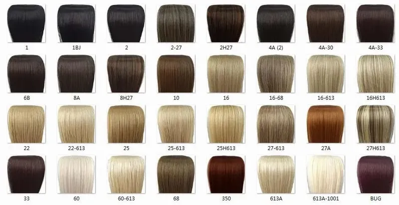Synthetic Hair Fiber Heat Resistant130gr Straight clip in Hair Extensions 7006