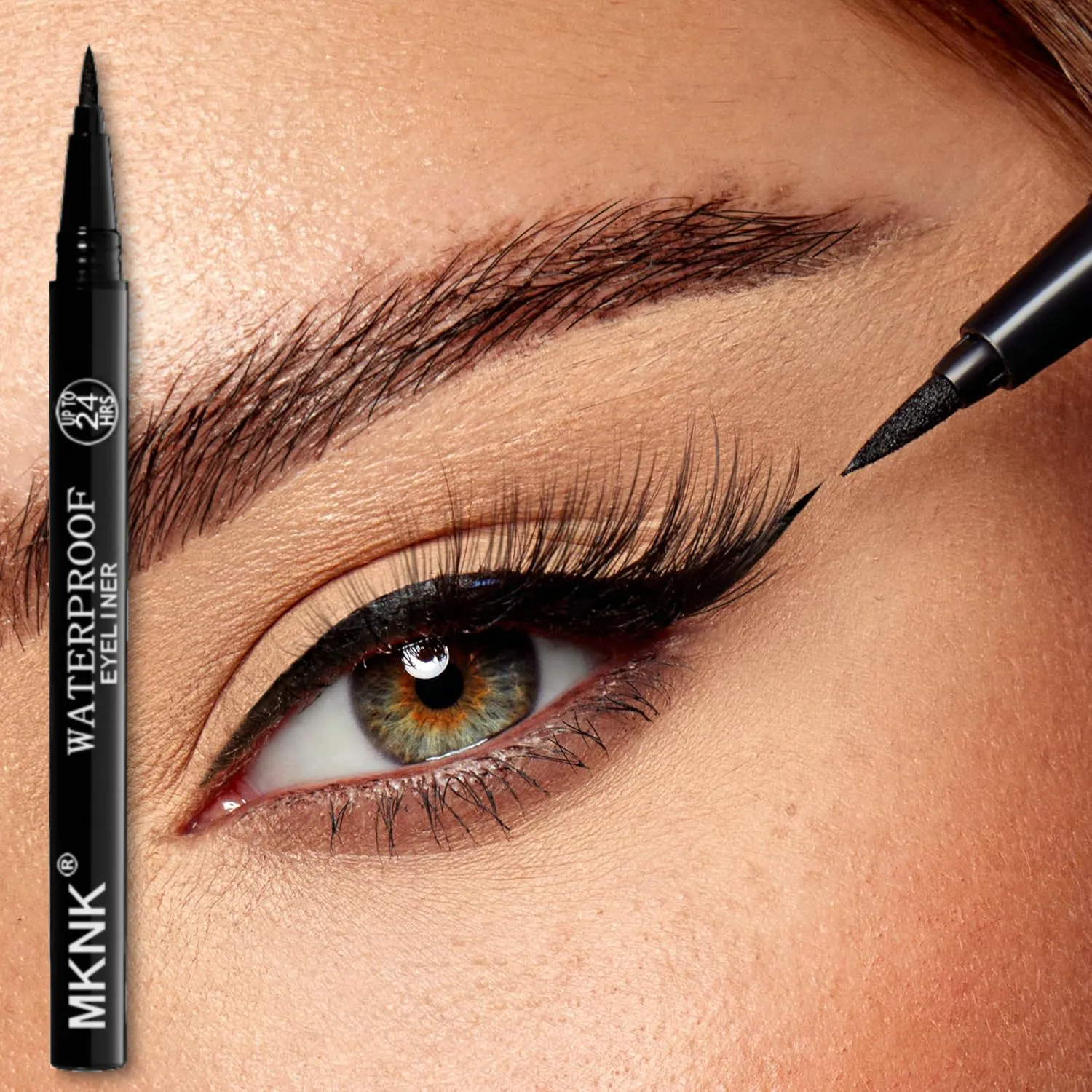 Common Eyeliner for Men and Women Waterproof Long-lasting Fast Drying Black Eyeliner Pen Men's Eyeliner Eye Makeup Cosmetics — image 4