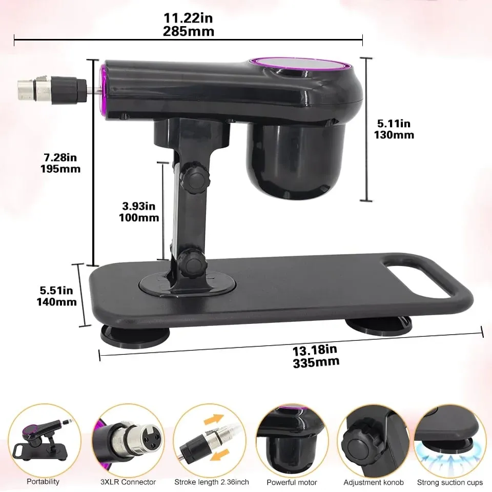 Portable Sex Machine Adjustable Speed Angle Automatic Wireless Control for Woman Man Masturbating Pumping Gun Sex Toys