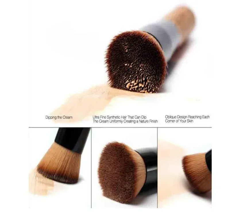 Foundation Brush Makeup Brushes Synthetic Hair Liquid Blending Mineral Powder Loose Powder Cosmetics 1pcs — image 5