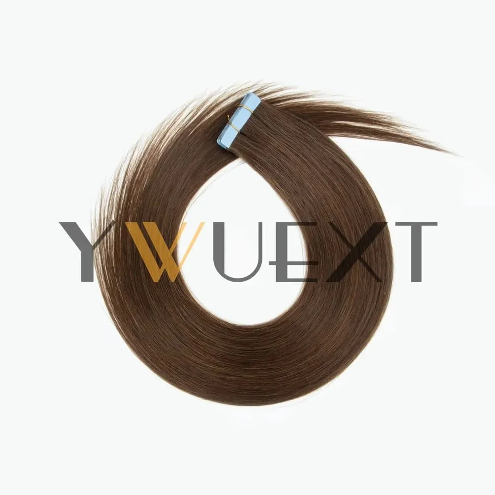 Tape in Human Hair Extensions 12-20 Inches Seamless PU Skin Weft Tape Hair Natural Straight 20pcs/pack 30G Tape Glue — image 12