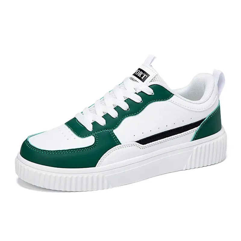 Men's Summer Breathable Trendy Versatile Casual White Sneakers for Teenagers Non-Slip Sports Thick-Soled White Shoes — image 6