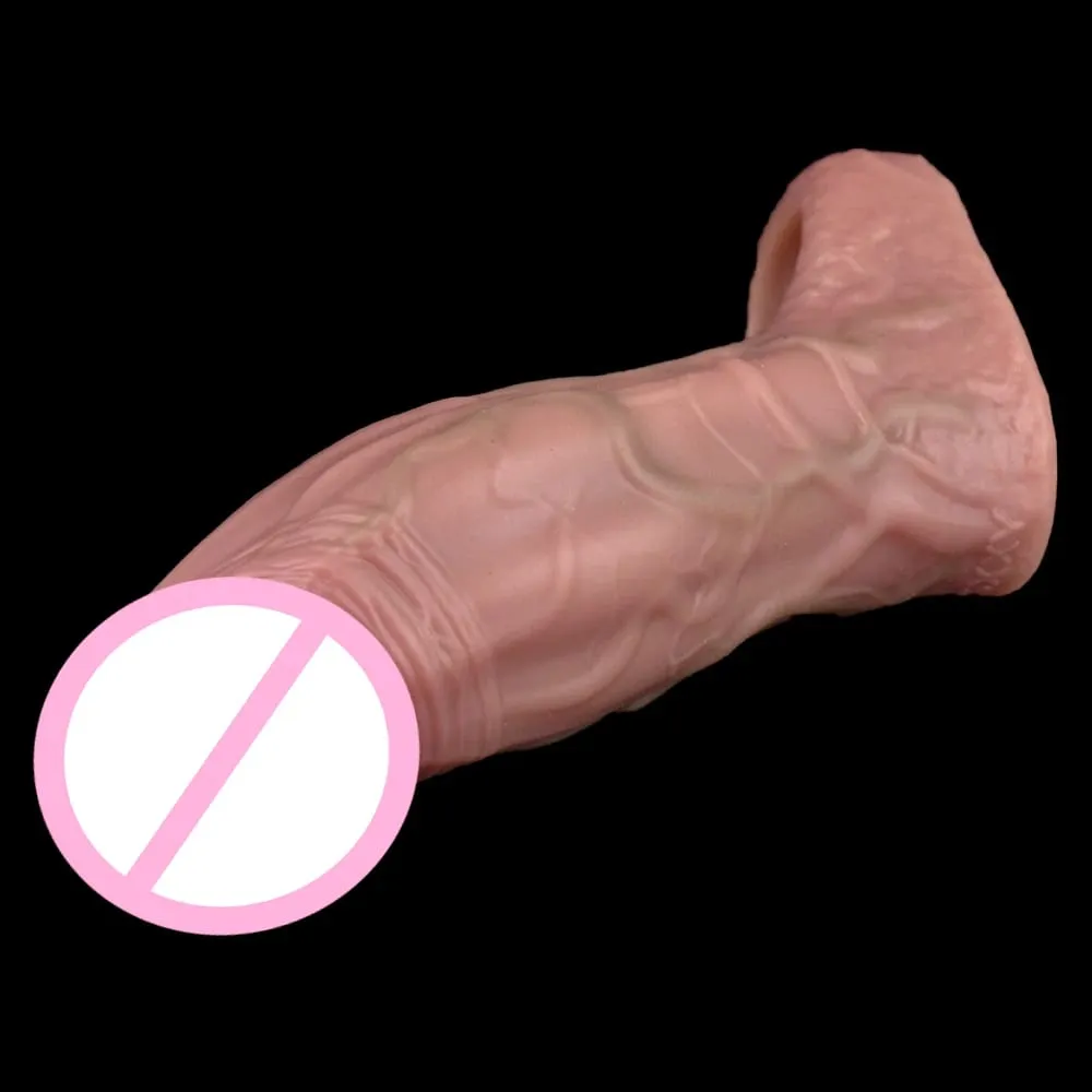 Close Head Realistic Penis Sleeve Sex Toys for Men Delay Ejaculation Dick Extender For Couples Sex Pleasure Sexshop