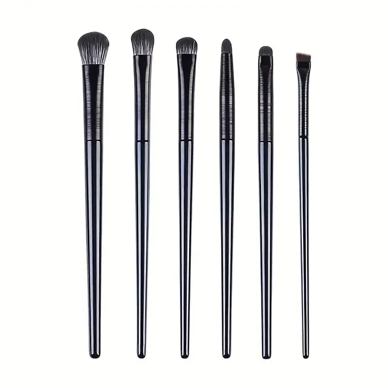 Conjunto de pincéis de maquiagem azul, 12 peças, base profissional, pó, blush, corretivo, fibra sintética, pincel de cerdas — image 12