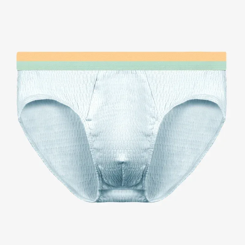 2PCS Men's triangular underpants, pure cotton men's style, made of baby cotton. The underpants are of a thin style for summer,