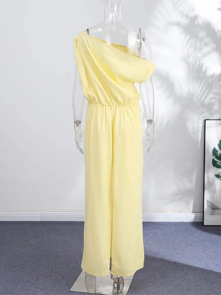 Off-shoulder Linen Maxi Dresses Pambabaeng Slim Waist-cinching Hip-wrap Ankle-length Dress 2026 Bagong Ladies Summer Solid Outwear