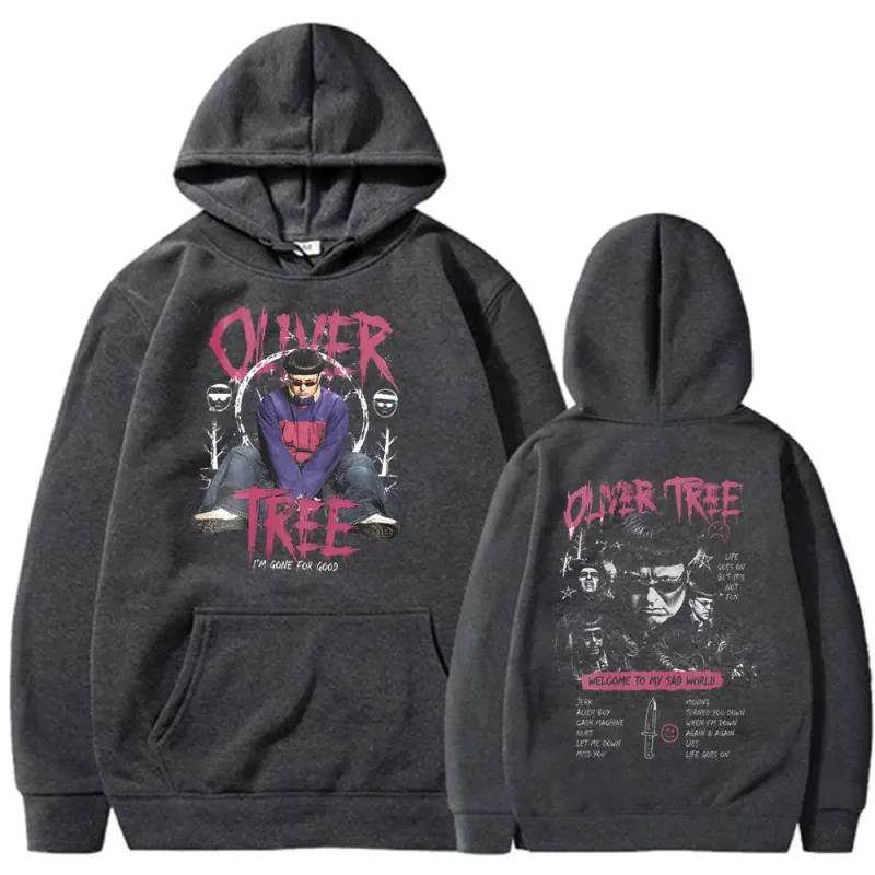 Oliver Tree Hoodies Life Goes on 1993-2026 Fans Gift Pullovers Men Clothing Fashion Hip Hop Oversized Casual Hooded Sweatshirts