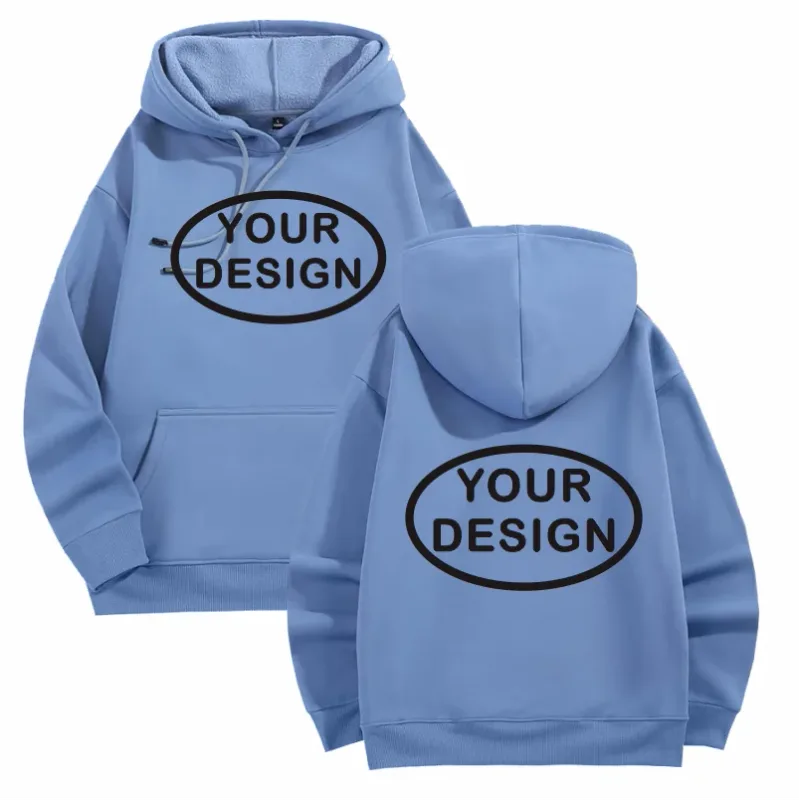 Felpe con cappuccio da uomo e da donna stampate personalizzate Pullover a maniche lunghe moda casual allentate LOGO ricamato Camicie sportive da strada