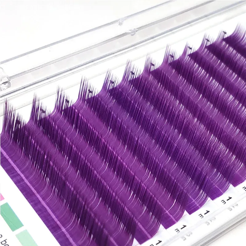 kekelala C/D/L/LU Colored Eyelash Extention 8-15 Mix Length False Colorful Individual Eye Lash Natural Grafted Lash Supplier