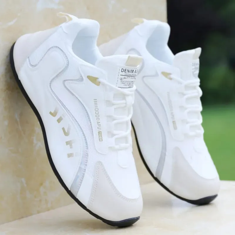 Autumn New Leather Men Shoes breathable solid color shoes Trendy anti slip shoes Waterproof travel casual sneakers Zapatos — image 4