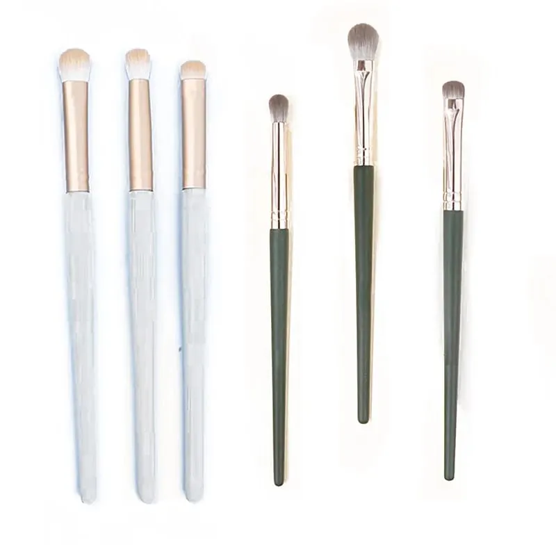 [E] 3PCS Eye Shadow Detail Brushes Tool Set Cosmetic Highlighter Lying Silkworm Smudge Soft Hair Brush Blush Beauty Makeup