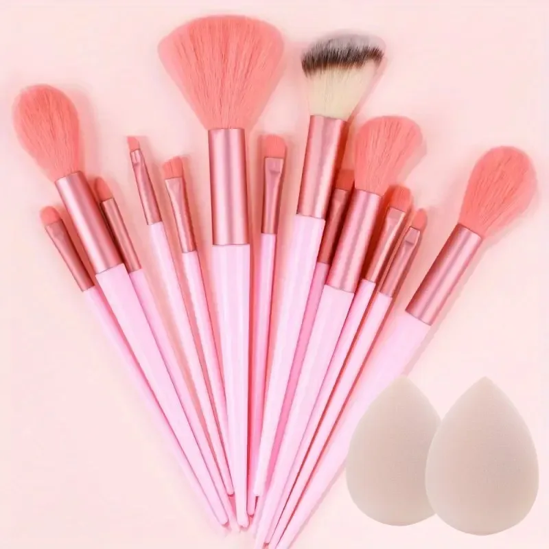 13Pcs Soft Fluffy Makeup Brushes Set for Cosmetics Foundation Blush Powder Eyeshadow Kabuki Blending with Makeup Sponge Egg — image 21