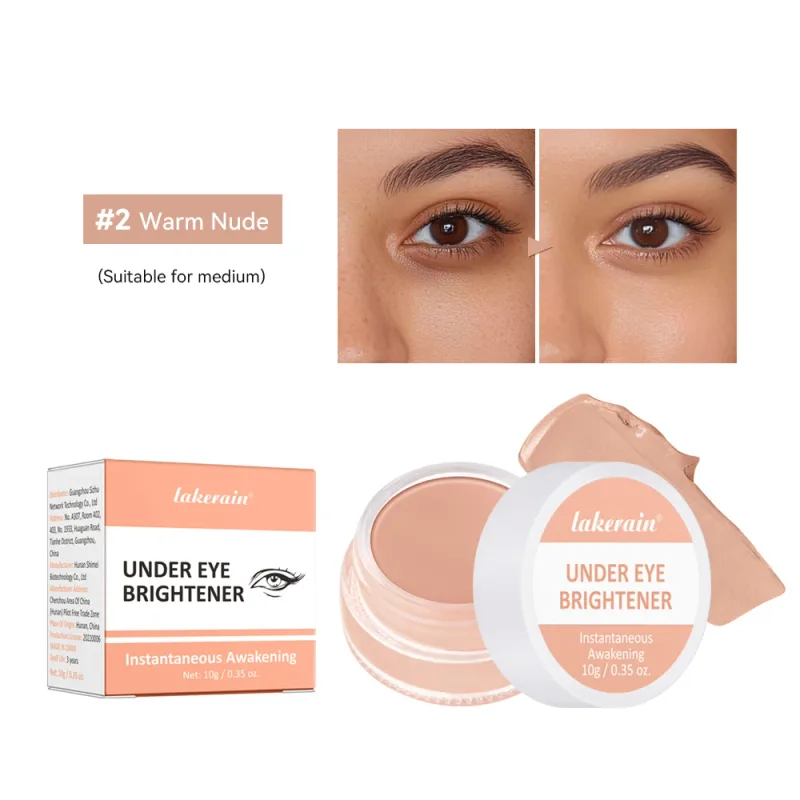 Lakerain Eye Concealer Brightener Cover Dark Circles Nourish Skin Correcting Makeup Nude Tan Shades Long Lasting Cosmetics