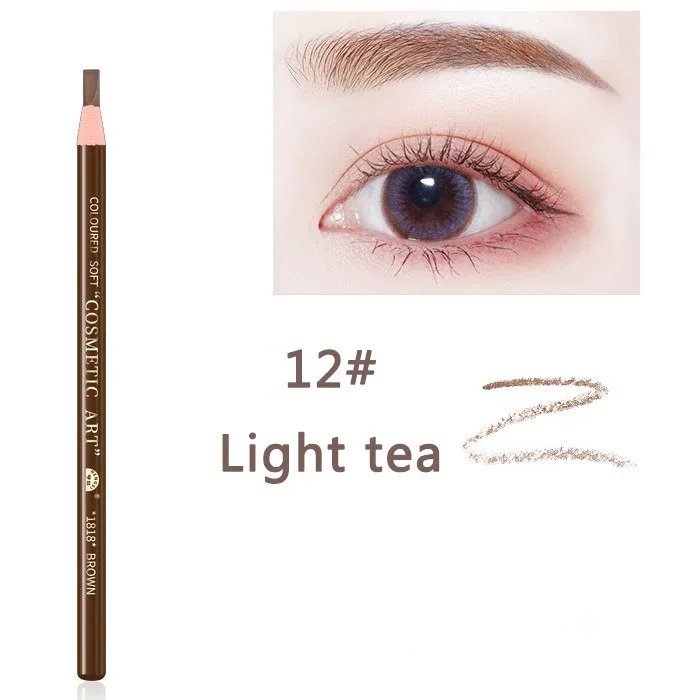 10pcs Brand Hengsi Pull Peel Eyebrow Pencil Brown Black Waterproof Eyebrow Enhancement Wholesale Cosmetics Long Lasting Beginner