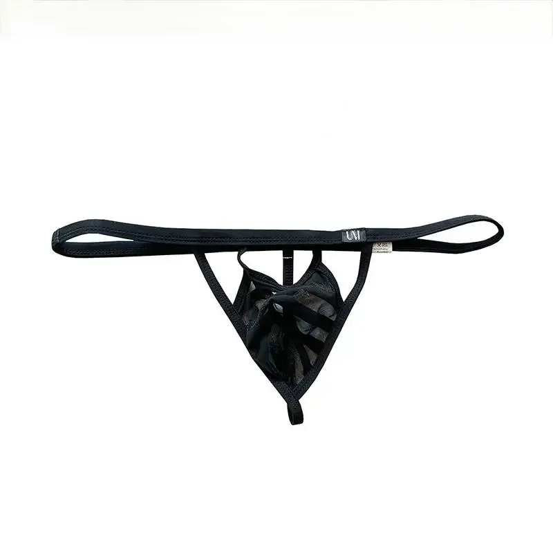 New See-through Mesh Low Rise Mens T-Back Thong Thin Stretch Soft Breathable Lightweight Sexy Underwear