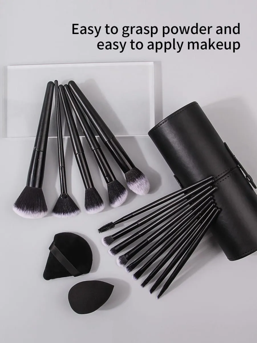 Black Makeup Brush Set Professional Super soft detail brush Blush Brush Foundation Concealer Eyeshadow Brush Women Beauty Tool — image 4