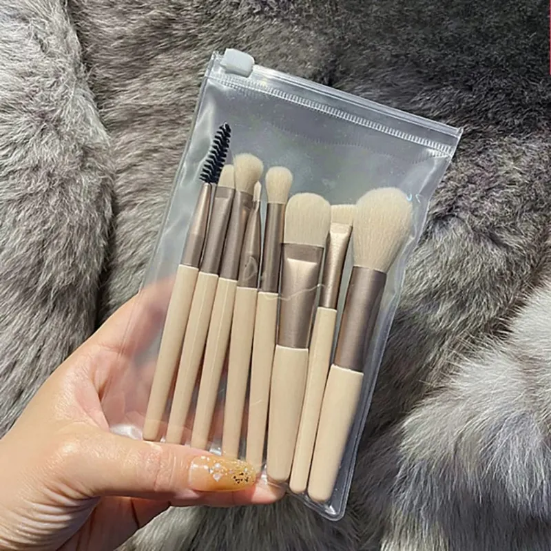 Foundation Blush Powder Eyeshadow Makeup Brushes Blending 8Pcs Soft Fluffy Makeup Brushes Beauty Tools Make Up Brushes Cosmetics