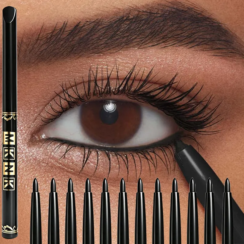 Black Brown Eyeliner Pencils Waterproof Sweatproof & Smudge-Proof with Easy Twist Application Eye Liner Pen for Bold Eye Makeup — image 1