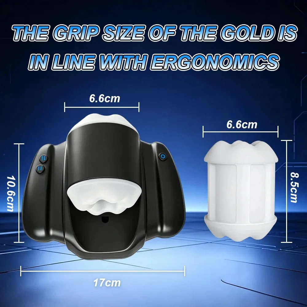 2-in-1 Automatic Thrusting & Vibration Handle Grip with Phone Holder 9 Vibration Modes Adult Toy for Men Masturbator