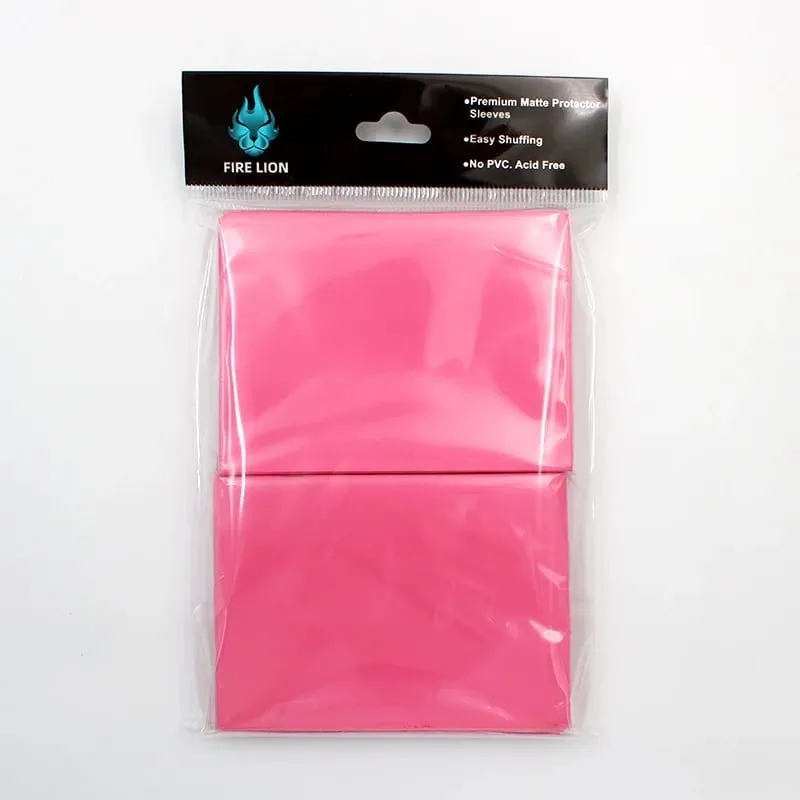 100PCS 66x91mm Matte Colorful Standard Size Card Sleeves TCG Trading Cards Protector Tarot Shield Board Games Magical Cover PKM