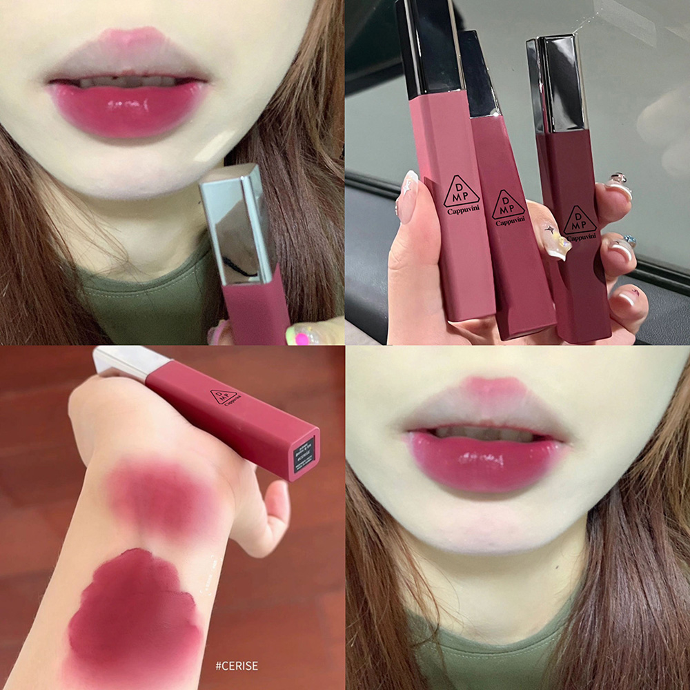 카푸비니 매트 벨벳 립글레이즈 모이스춰라이징 부드럽고 오래 지속되는 립스틱 메이크업 립 글로스