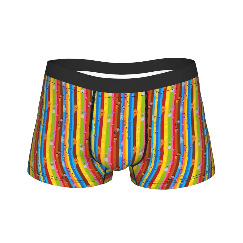S-Sesames Streets Tango Elmo & Grover Pakaian Dalam Pria Celana Pendek Celana Lucu Boxershorts Bea Cukai Kualitas Kebesaran Celana Dalam