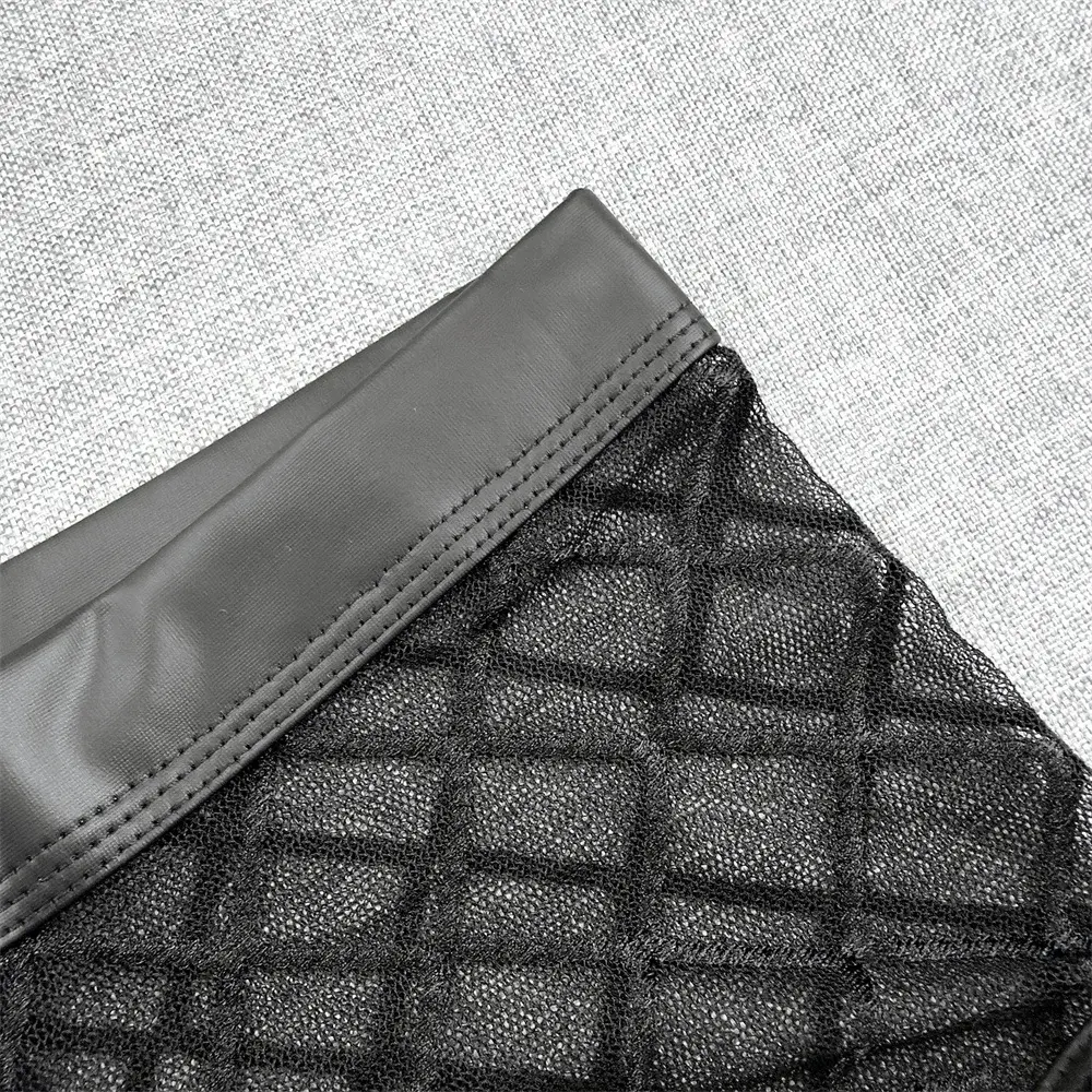 Mannelijke Sexy Diamond Mesh Ultradunne Transparante Boxershorts Zomer Sneldrogende Boyshorts Ardennen Pouch Heren Ondergoed