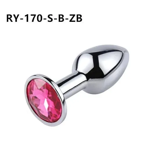 1Pcs Crystal Anus Metal anal plug Jewelry base novice player to senior player 5 size SM Butt g-point massage BDSM sex toys