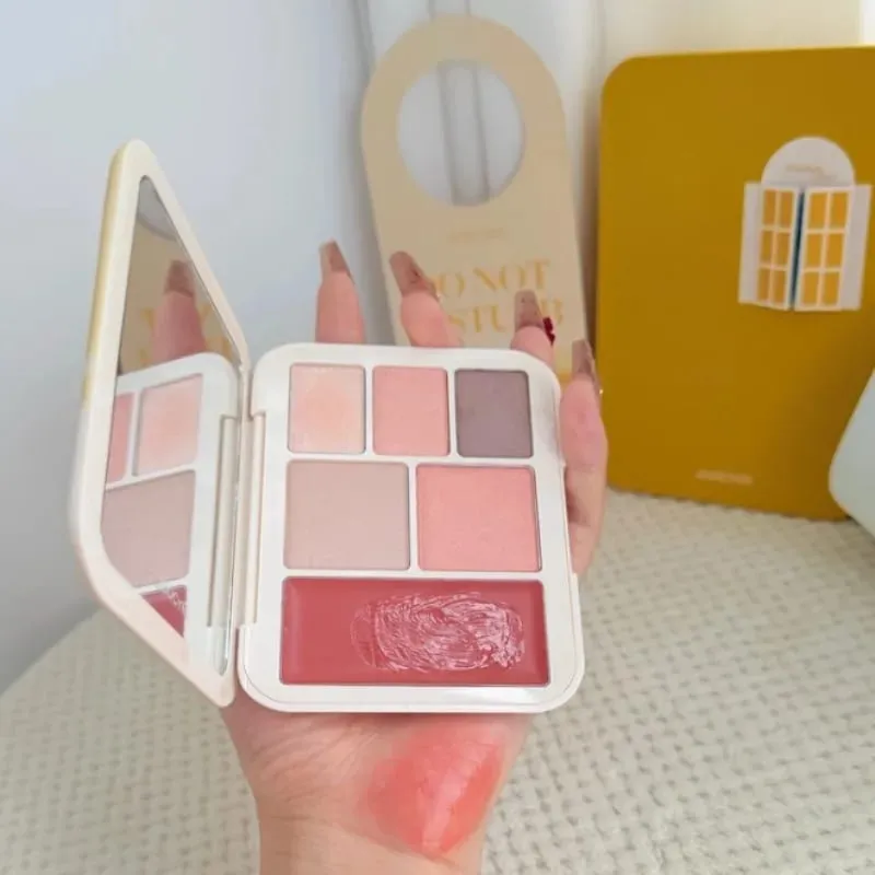 Summer Makeup Gift Set Lipstick Lip Glaze & Eyeshadow Palette Full Face Cosmetic Kit for Valentine‘s Day Gift
