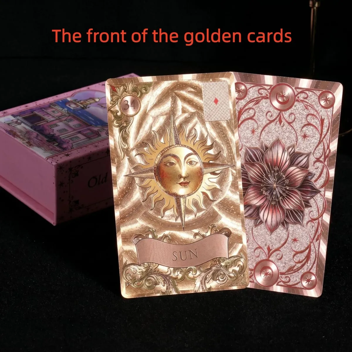 12*7cm Old Style Lenormand Oracle Cards PVC Gold Foil Fortune Telling Deck for Beginners & Professional Old Style Design — image 7
