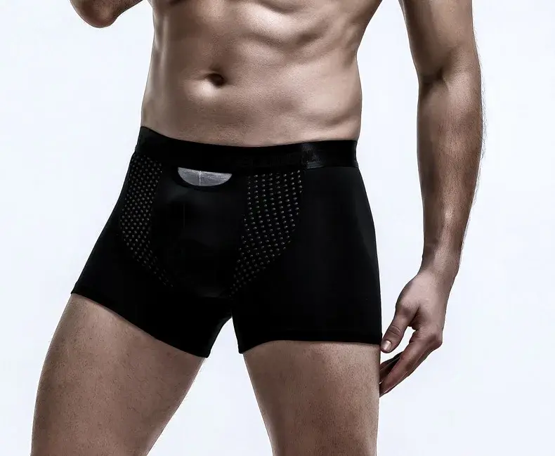 Nam Võ Sĩ Quần Short Đẩy Lên Quần Lót Modal Pantie Người Thoáng Khí Từ Băng Lụa Viên Đạn Tách Túi Quần Lót Cueca