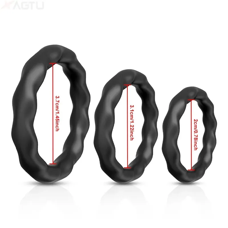 Silicone Cock Ring Penis Ring Enlarger Erection Ejaculation Delay Enhancing Soft Long Lasting Stronger Adult Sex Toy for Men — image 8