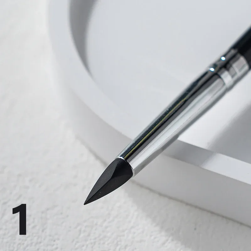 1PC Black Silicone Eyeliner Brush Blade Multi-purpose Eyebrow Lipstick Brushes Easy To Use Nail Painting Pen Eyes Shaping Makeup