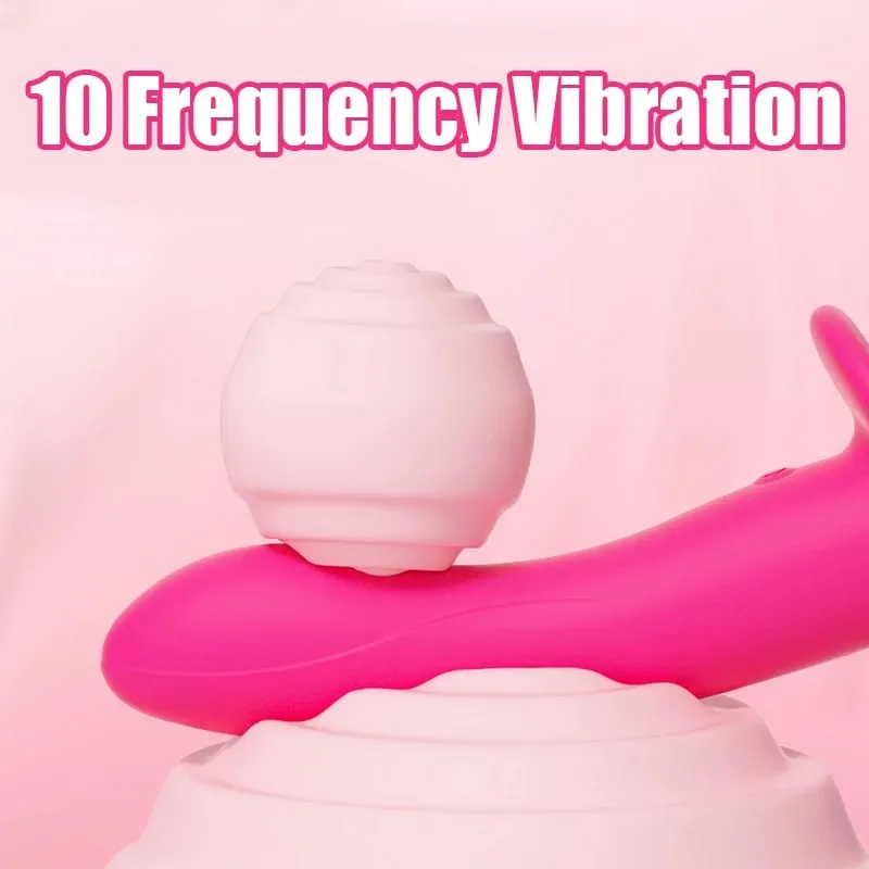 Strap On Double-Headed Vibrator Dildo Adjustable with 10 Vibration Modes Wearable Harness Sex Toy for Female Couple for Lesbians