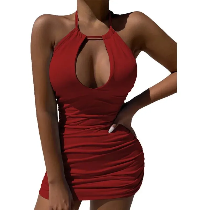 Amazon summer new independent station Tiktok cross-border foreign trade women's halter dress — image 6