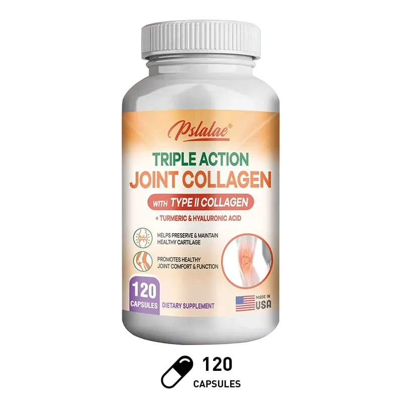 Triple Action Joint Collagen with Type II Collagen - Promotes Joint Health & Comfort Relieves Pain Rebuilds Preserves Cartilage