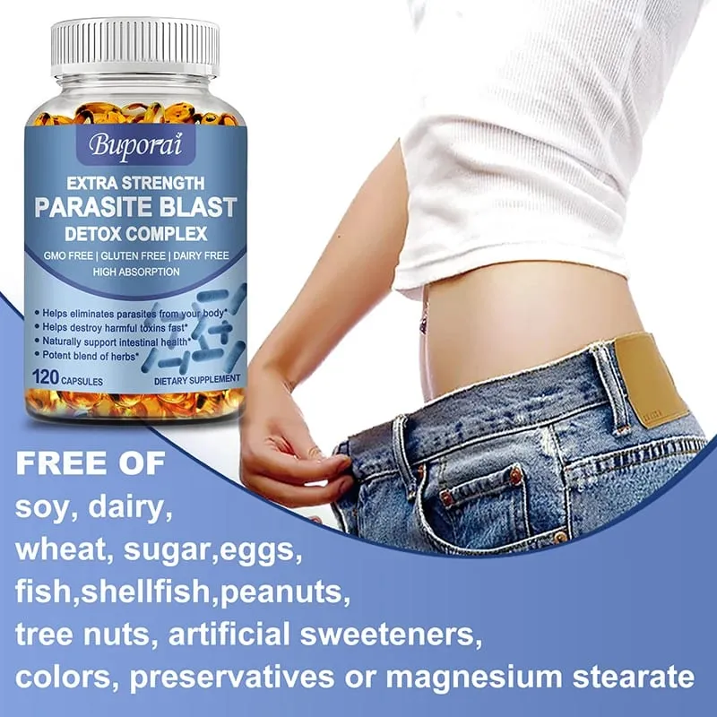 Parasite Blast Detox Complex - Eliminate Parasites Cleanse The Intestines and Improve Digestion