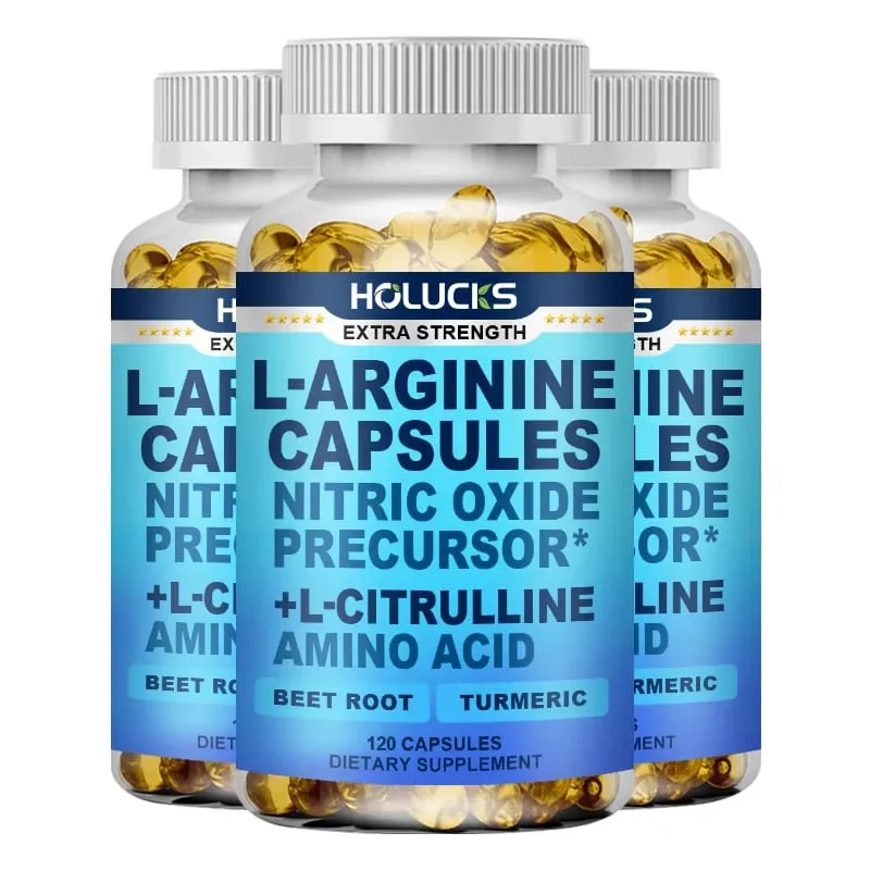 Nitric Oxide Precursor Capsules with L-Arginine & Turmeric Support Heart Wellness Reduce Fatigue & Build Lean Muscle — image 9